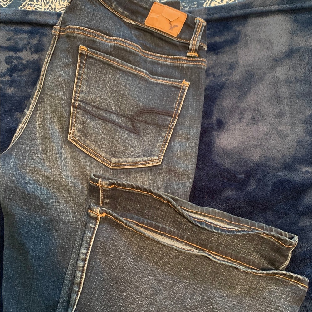 American Eagle boho artist jeans 8 short